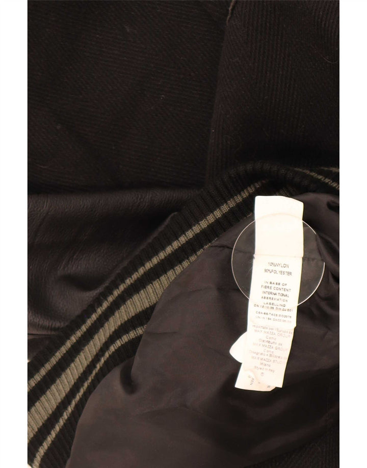 Винтажная мужская университетская куртка UK 42 XL, черный нейлон