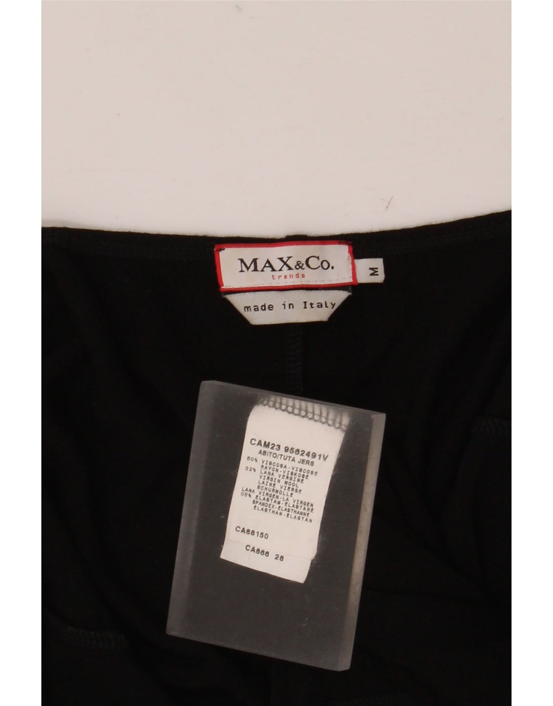 Женское асимметричное платье без рукавов MAX & CO. UK 12, средний черный, вискоза