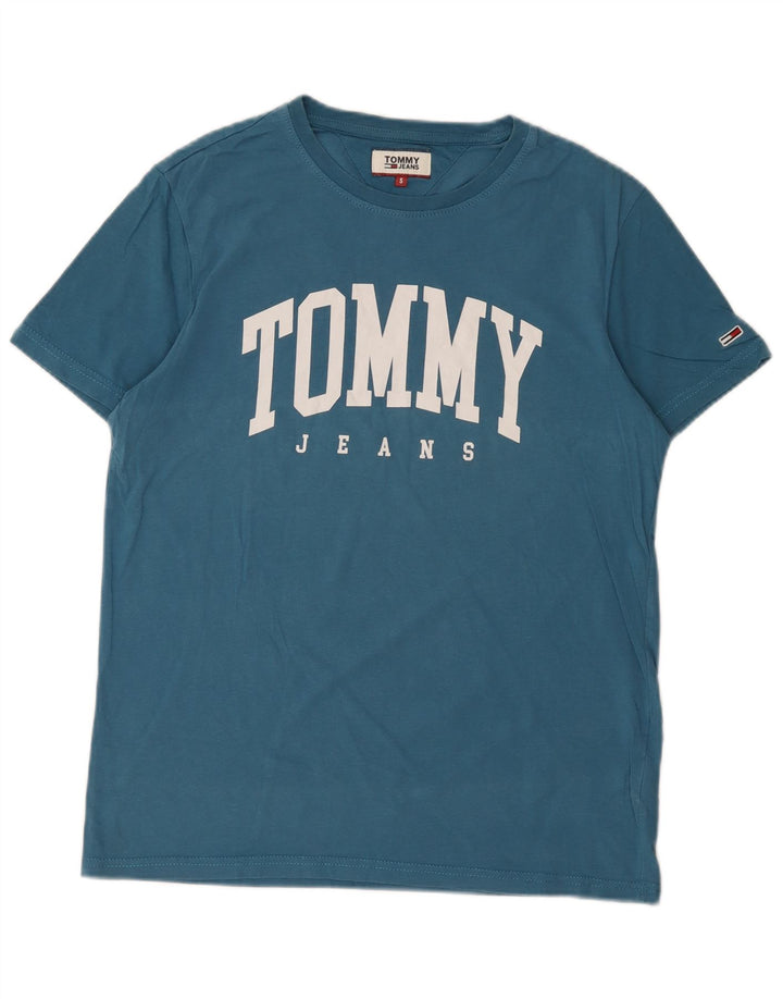 Мужская футболка с рисунком Tommy Hilfiger, маленький синий хлопок