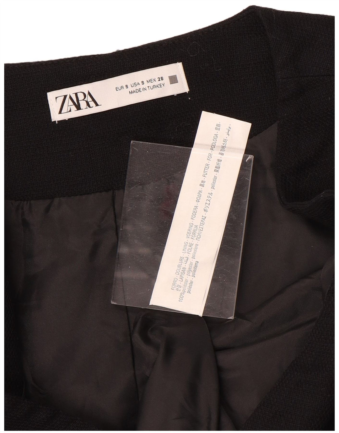 Женский жилет Zara UK 10, маленький черный
