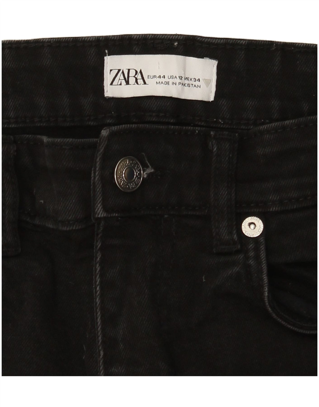 Женские джинсы Bootcut Zara EU 44 XL W34 L25 черные