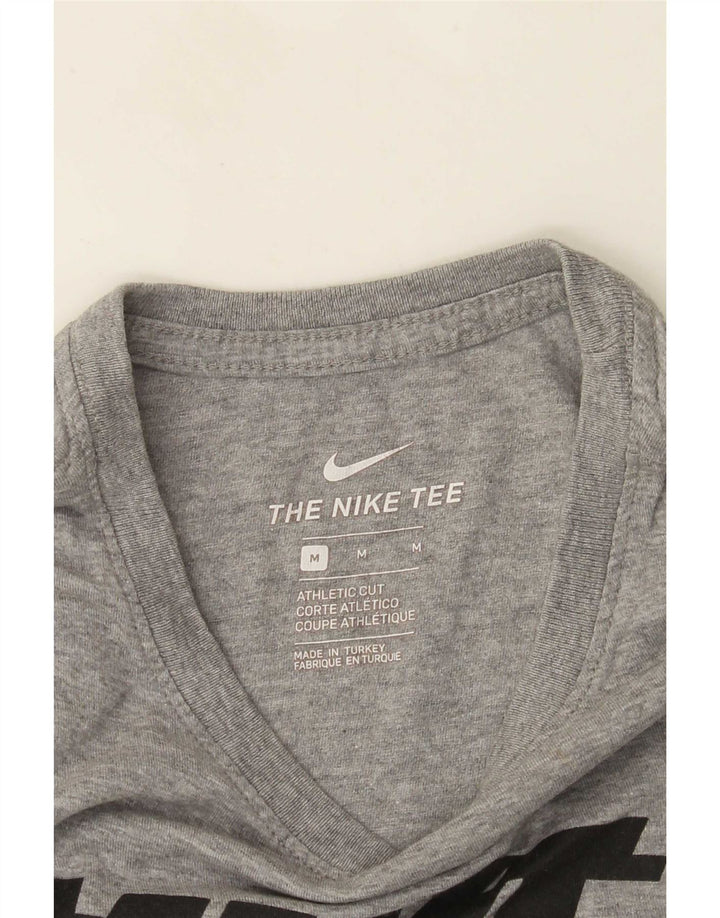 Мужская футболка с рисунком Nike Athletic Cut, средний серый цвет