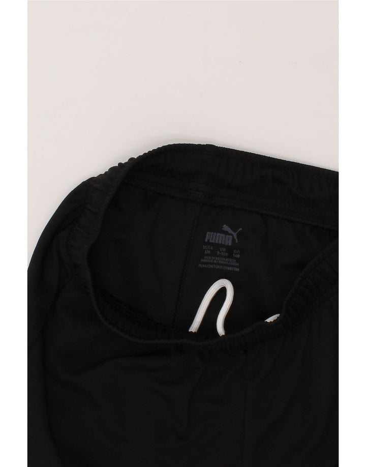PUMA Boys Sport Shorts 9-10 Years Black Polyester Vintage Puma and Second-Hand Puma from Messina Hembry 