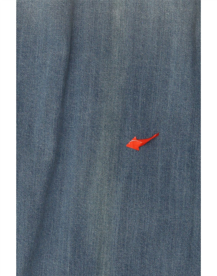 Мужская джинсовая рубашка Fat Face среднего синего цвета