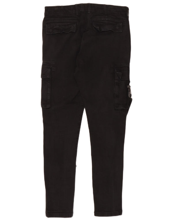 Мужские брюки карго скинни Zara EU 40 Medium W31 L29, черные, хлопковые