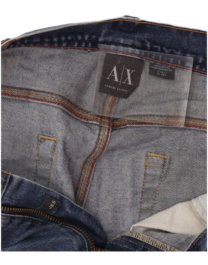 ARMANI EXCHANGE Мужские прямые джинсы W32 L29 Синие, хлопок