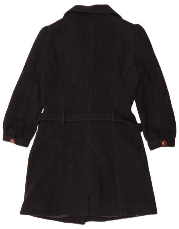 Женское пальто Zara UK 12, средний черный акрил