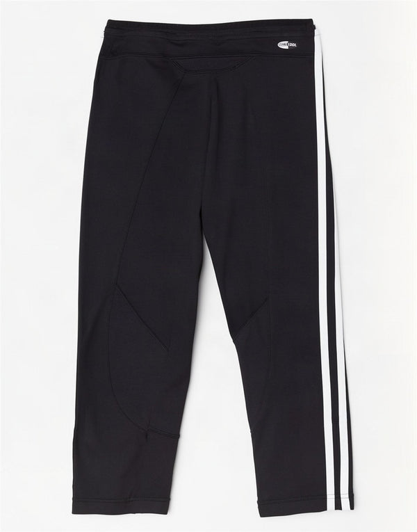 Женские леггинсы-капри Adidas Climacool UK 10, маленькие черные из полиамида