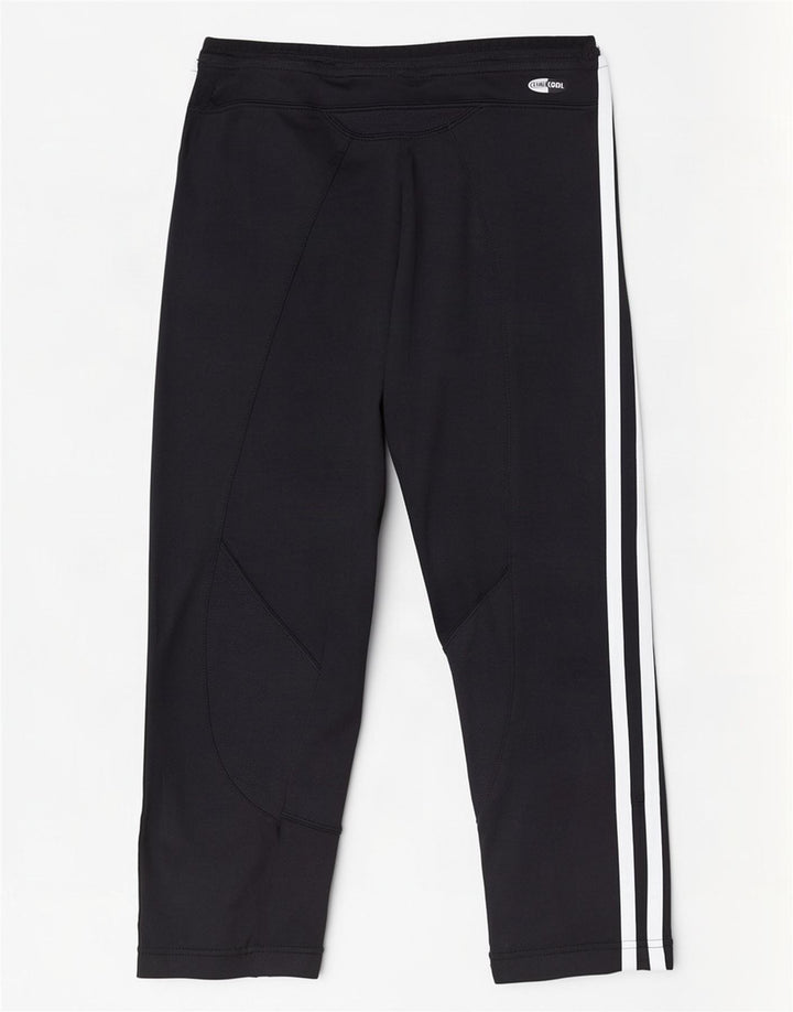 Женские леггинсы-капри Adidas Climacool UK 10, маленькие черные из полиамида