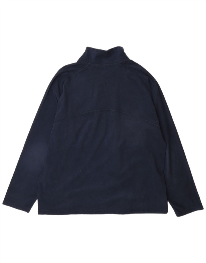 Мужская флисовая куртка REEBOK UK 42 XL темно-синяя, полиэстер