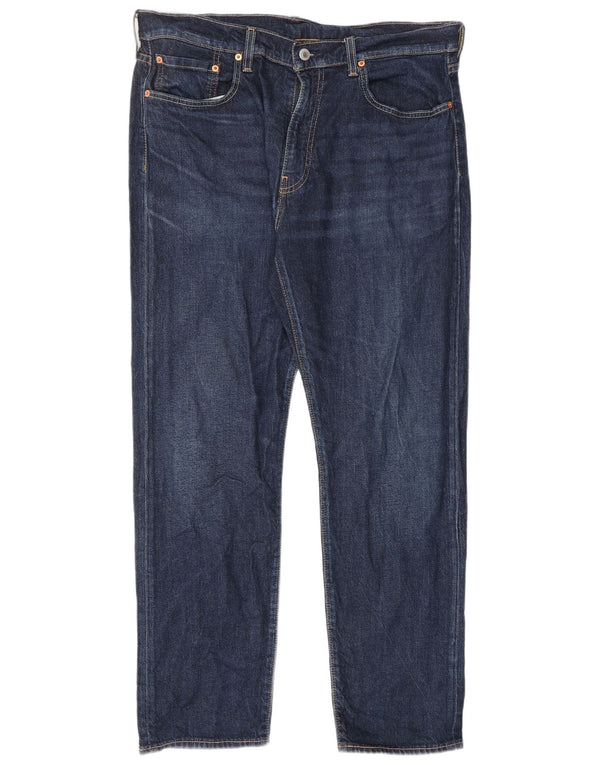 Мужские зауженные джинсы Levi's 502 W36 L32 синие, хлопок