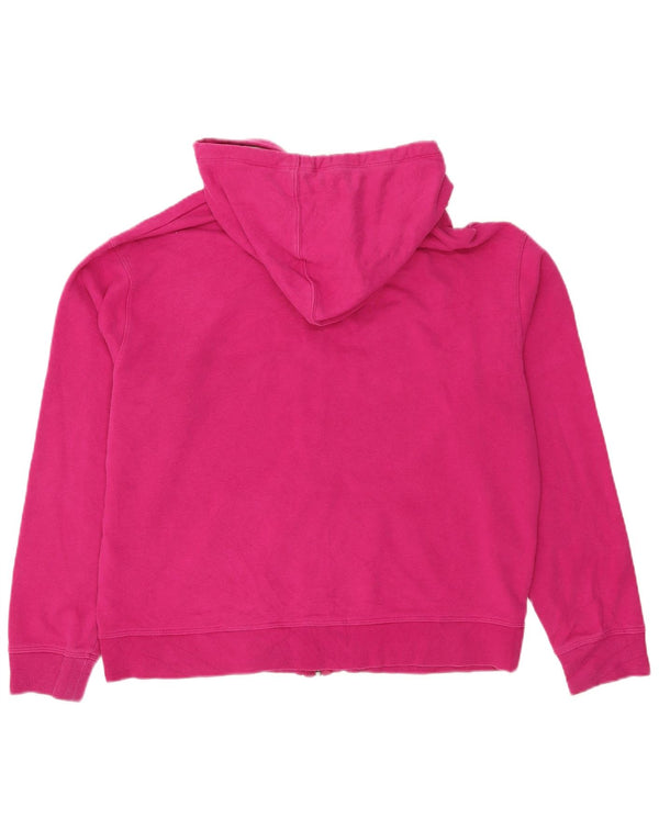 Женский свитер с капюшоном и молнией с графикой Champion, UK 20, 2XL, розовый