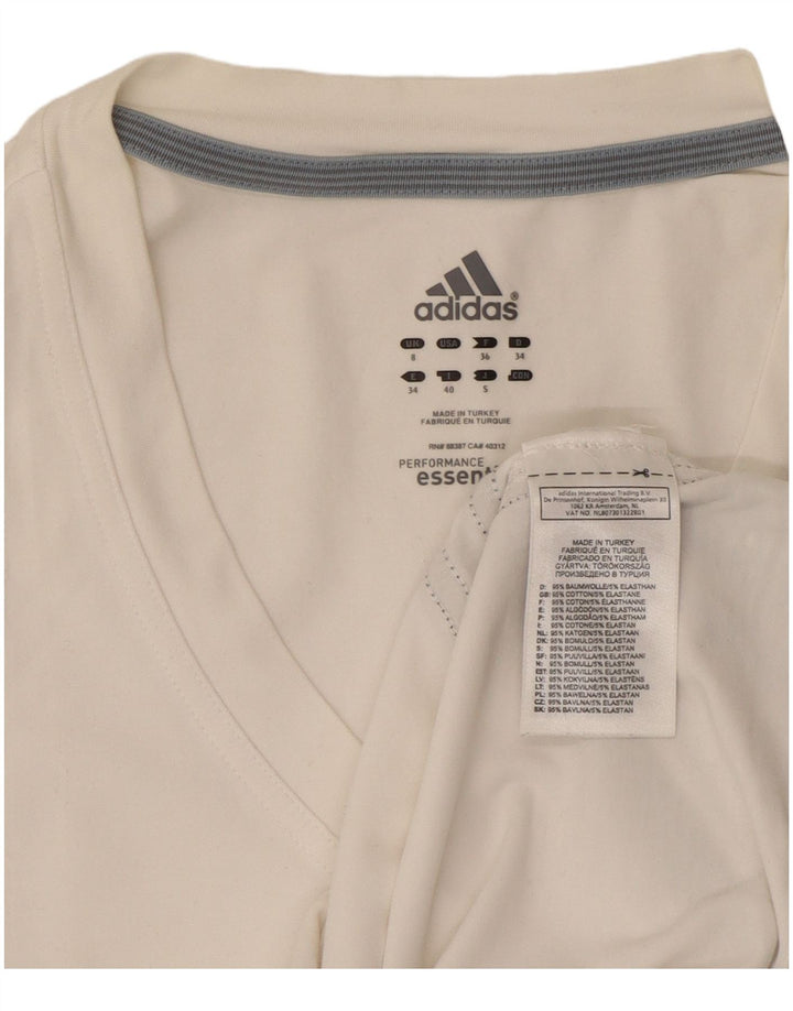 Женский жилет Adidas Top UK 8, маленький белый хлопок