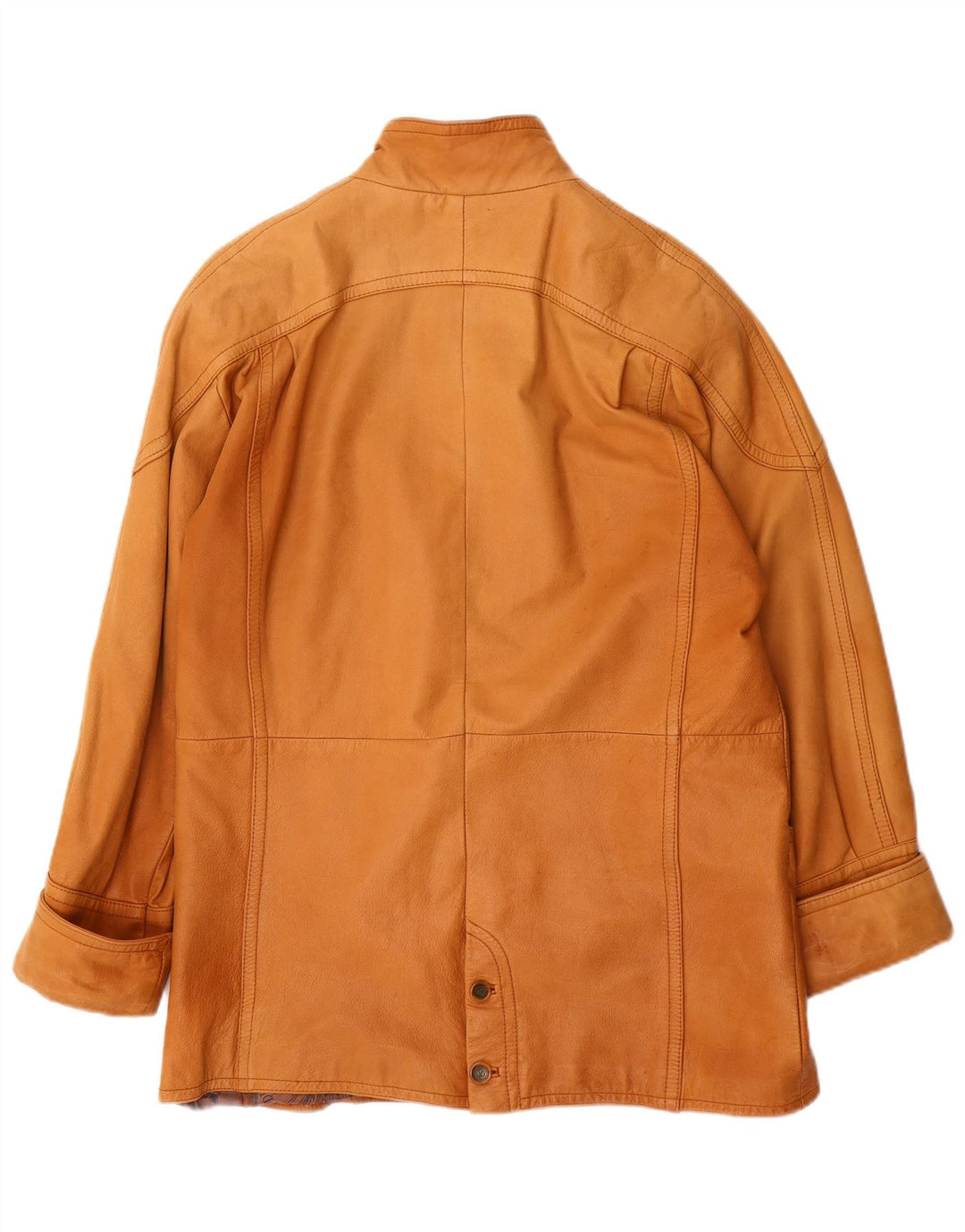 CRUSE Женское кожаное пальто оверсайз EU 38 Средне-коричневый кожаный