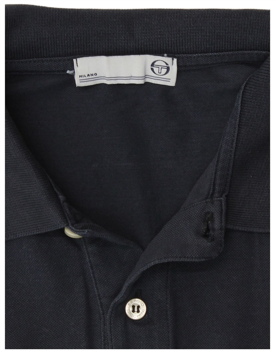 Мужская рубашка-поло Sergio Tacchini, большая, темно-синяя