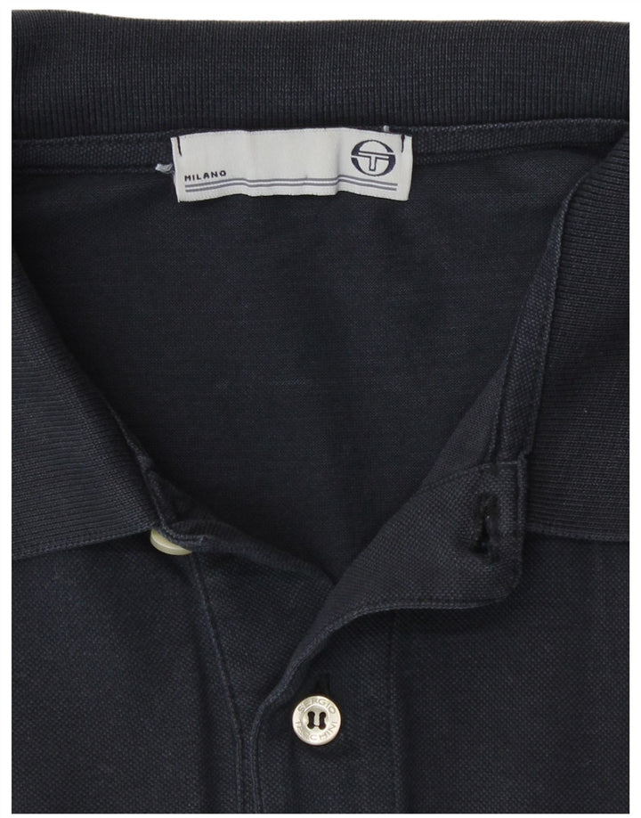 Мужская рубашка-поло Sergio Tacchini, большая, темно-синяя