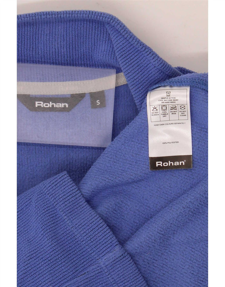 Женская флисовая куртка оверсайз Rohan UK 10, маленький синий полиэстер