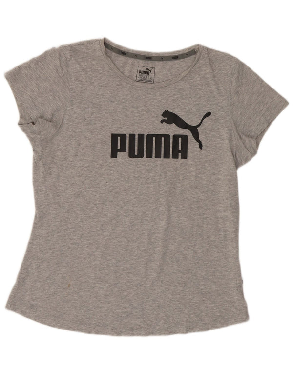 Женская футболка с рисунком Puma Top UK 12, средний серый