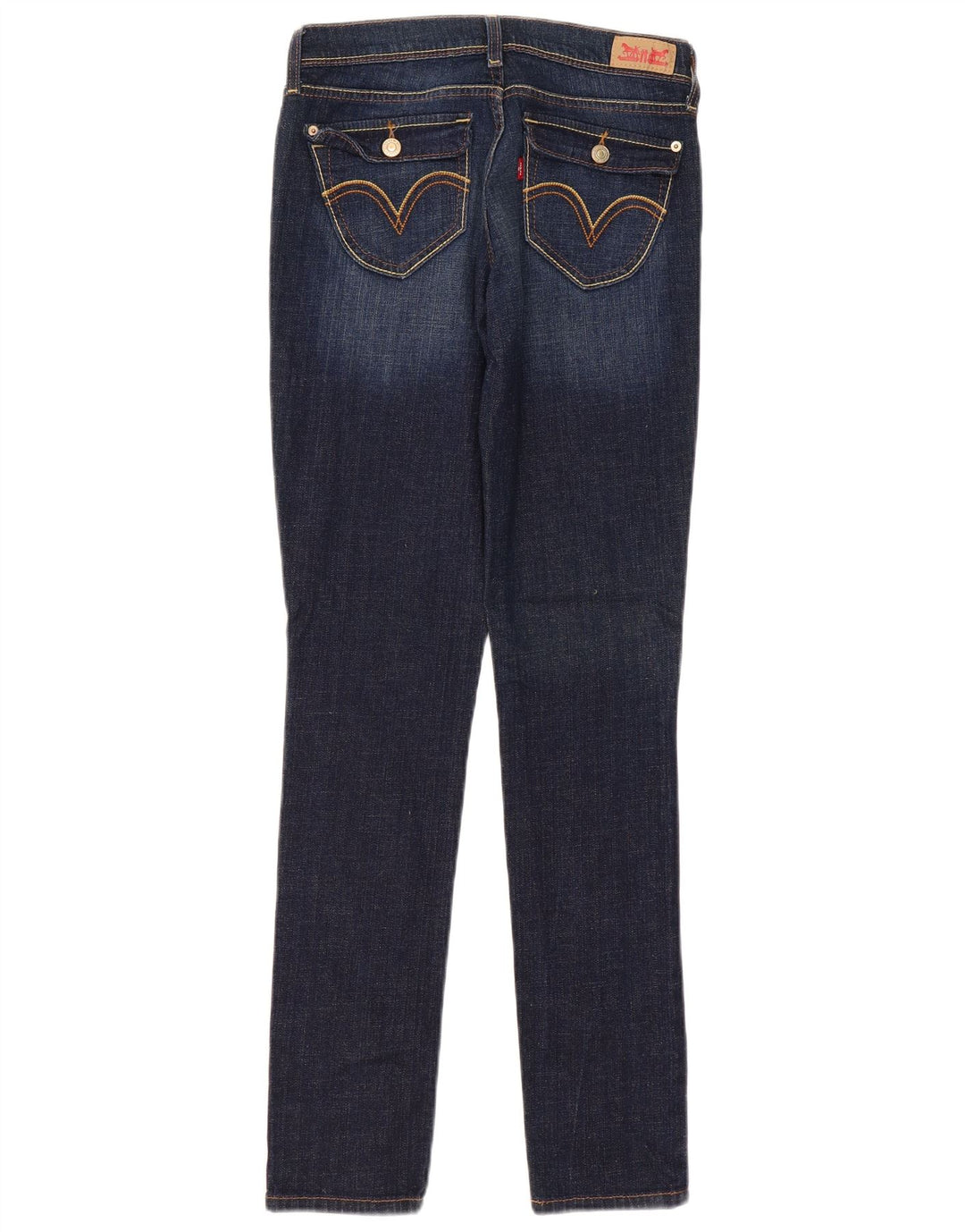 Женские джинсы Levi's 524 Super Low Slim W30 L32 Темно-синие, хлопок