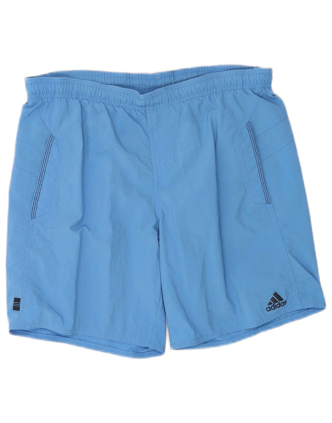 Мужские спортивные шорты Adidas среднего синего цвета из полиамида