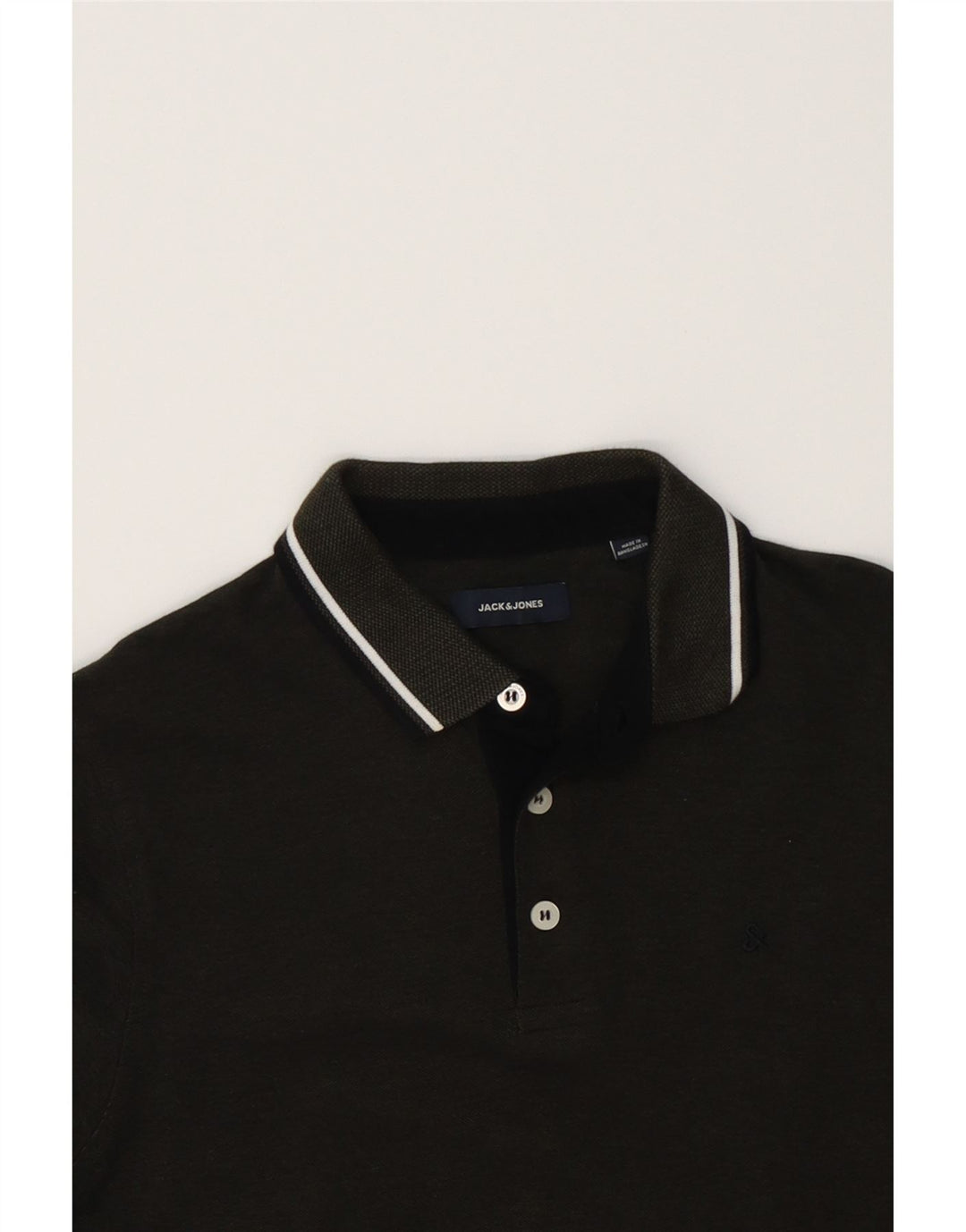 JACK & JONES Mens Polo Shirt Large Green Cotton Vintage Jack & Jones and Second-Hand Jack & Jones from Messina Hembry 