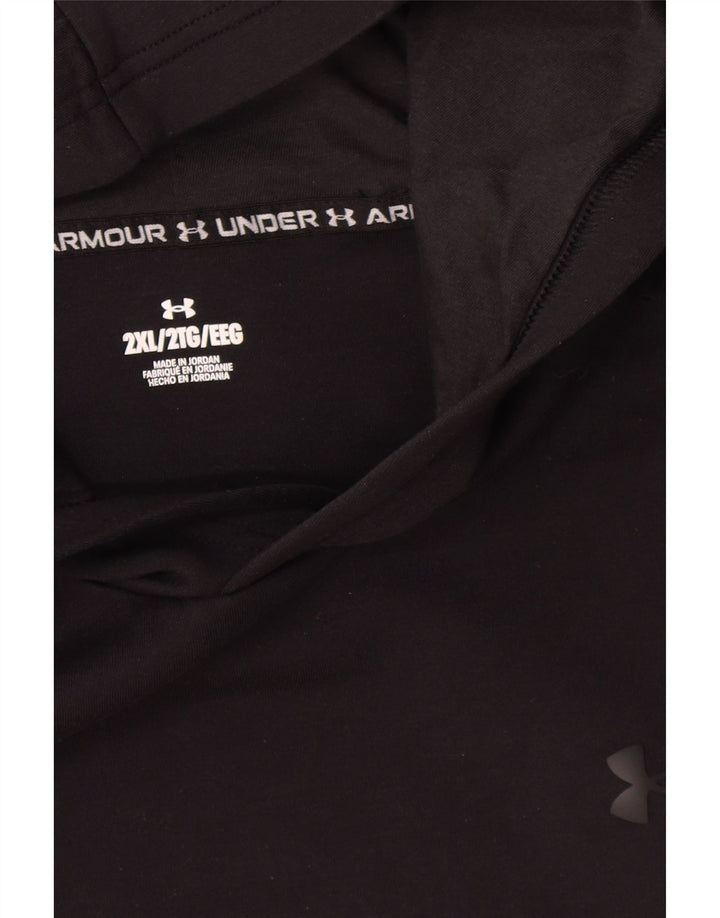 Мужской джемпер с капюшоном Under Armour 2XL, черный полиэстер