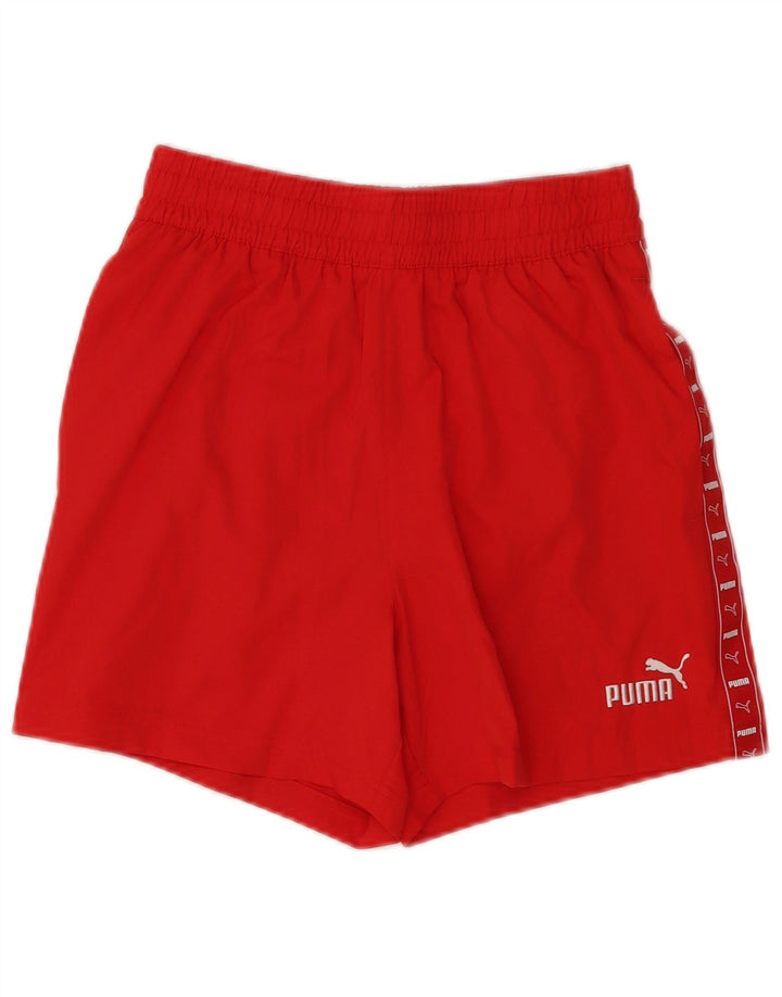 Женские спортивные шорты Puma с графическим рисунком UK 8, маленькие, красные, из полиэстера