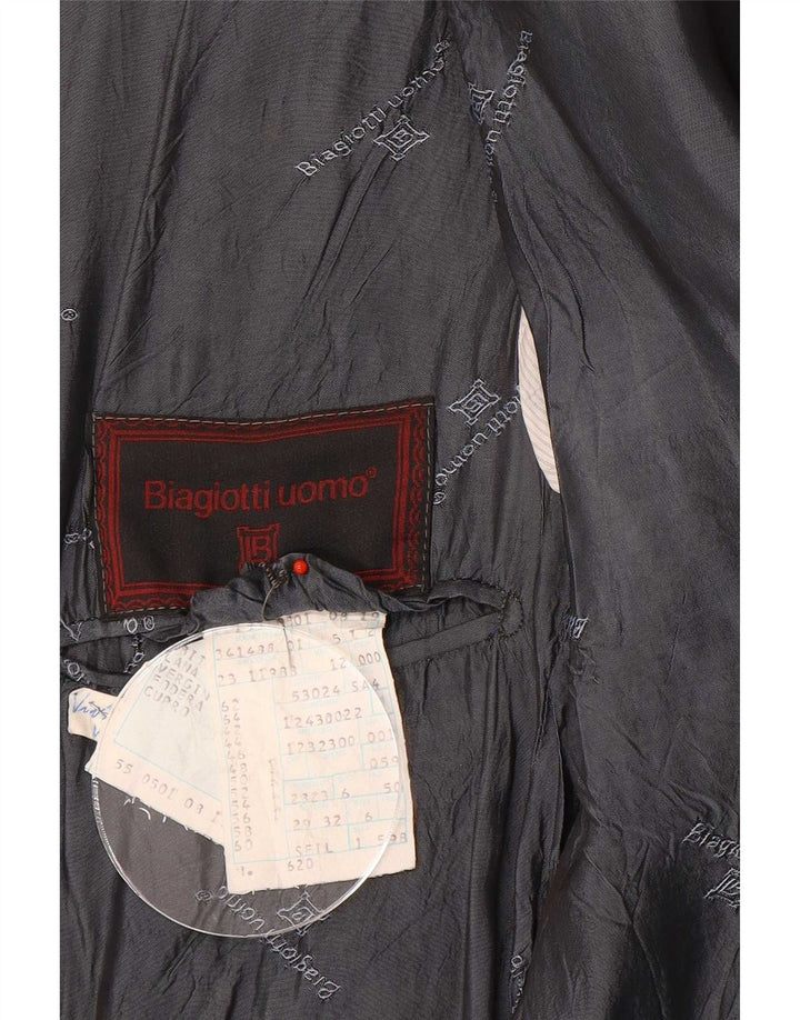 Мужской пиджак на 2 пуговицах Biagiotti IT 50, большой, серый, шерсть