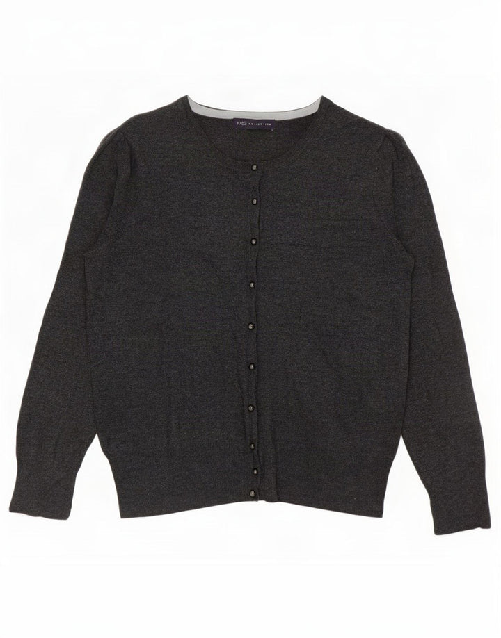 Женский кардиган Marks & Spencer UK 12, средний серый вискоза