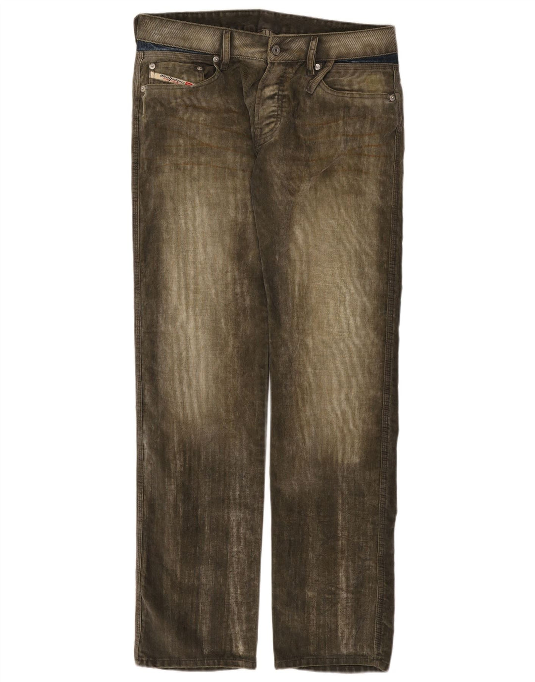 Женские прямые джинсы Diesel W32 L32, полиэстер цвета хаки