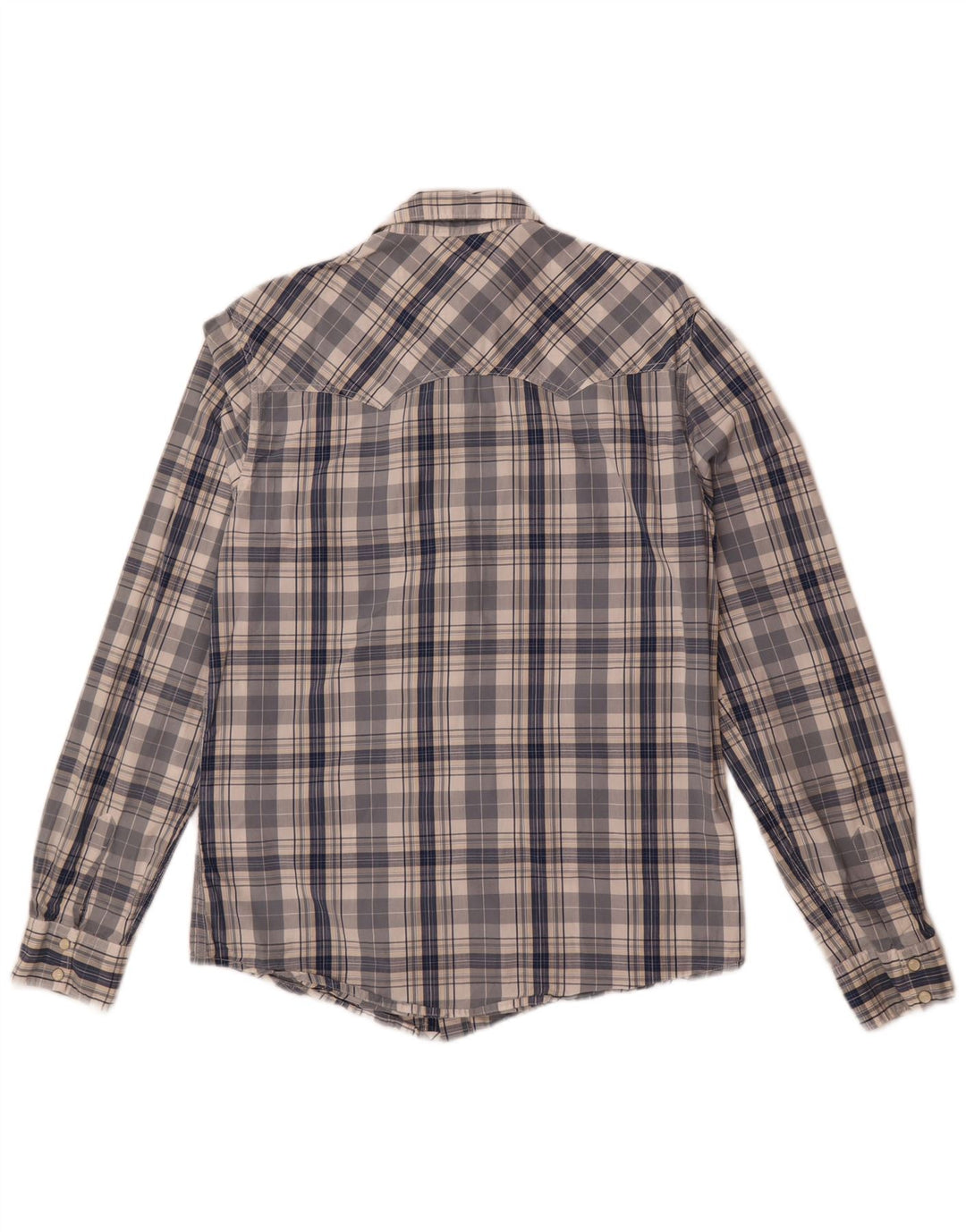 Мужская рубашка современного кроя Levi's среднего размера, темно-синяя клетка, хлопок
