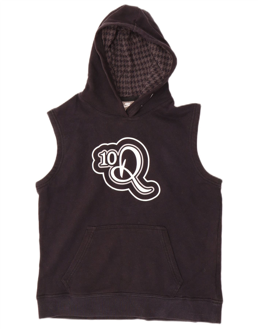 Джемпер без рукавов с рисунком NIKE для мальчиков, 10–11 лет, средний черный, хлопковый