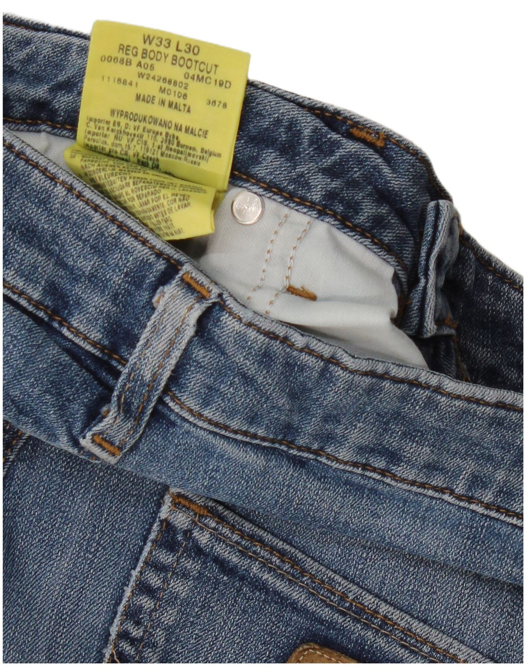 Женские джинсы Bootcut WRANGLER W33 L30 синие, хлопок