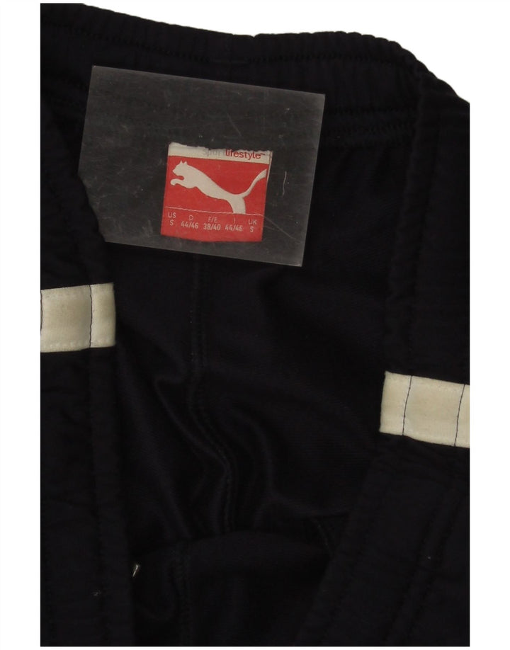 Мужские спортивные брюки Puma, маленькие, темно-синие, с цветными блоками