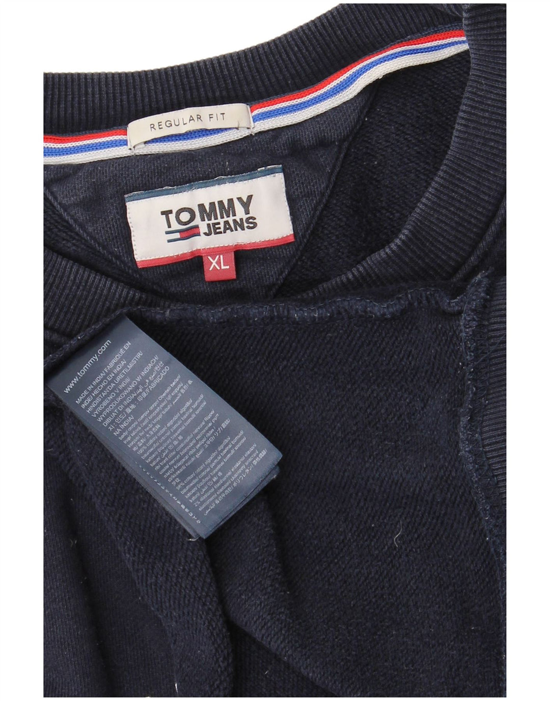 TOMMY HILFIGER Мужской свитшот стандартного кроя с рисунком XL, темно-синий