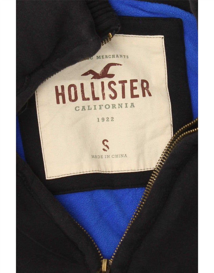 Мужская куртка-бомбер Hollister UK 36, маленькая, темно-синяя
