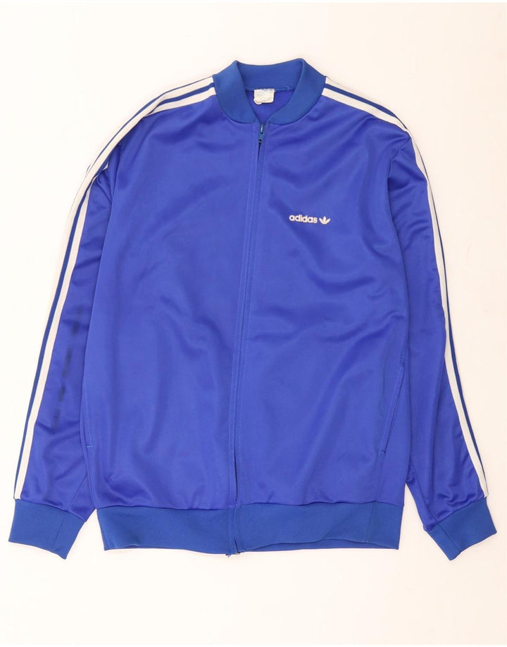 Мужская спортивная куртка Adidas, большая синяя полиэстер