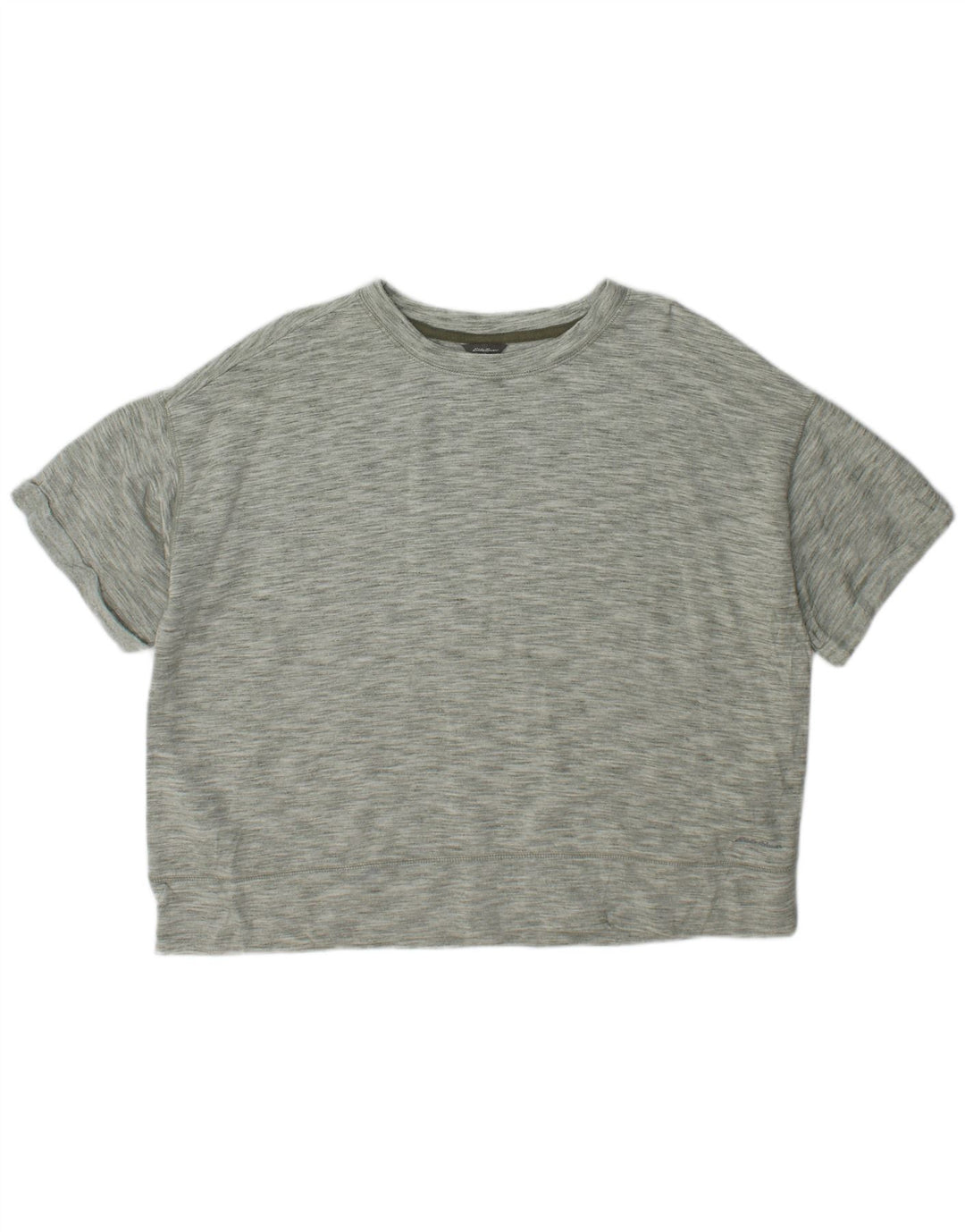 Женская футболка оверсайз Eddie Bauer Top UK 18 XL, зеленый полиэстер с крапинками