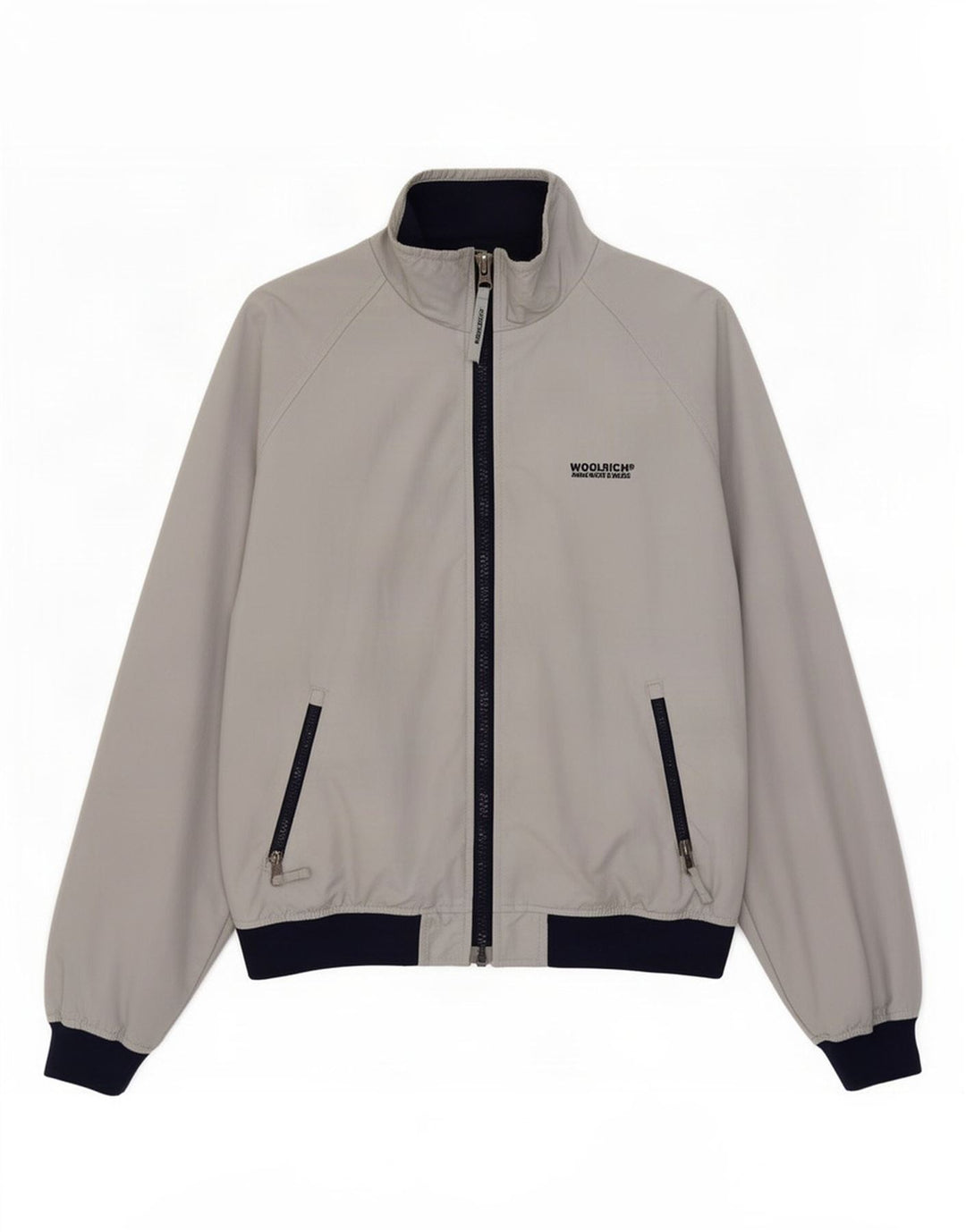 Куртка дождевик Woolrich для мальчиков 13–14 лет, синяя, нейлон с цветными блоками