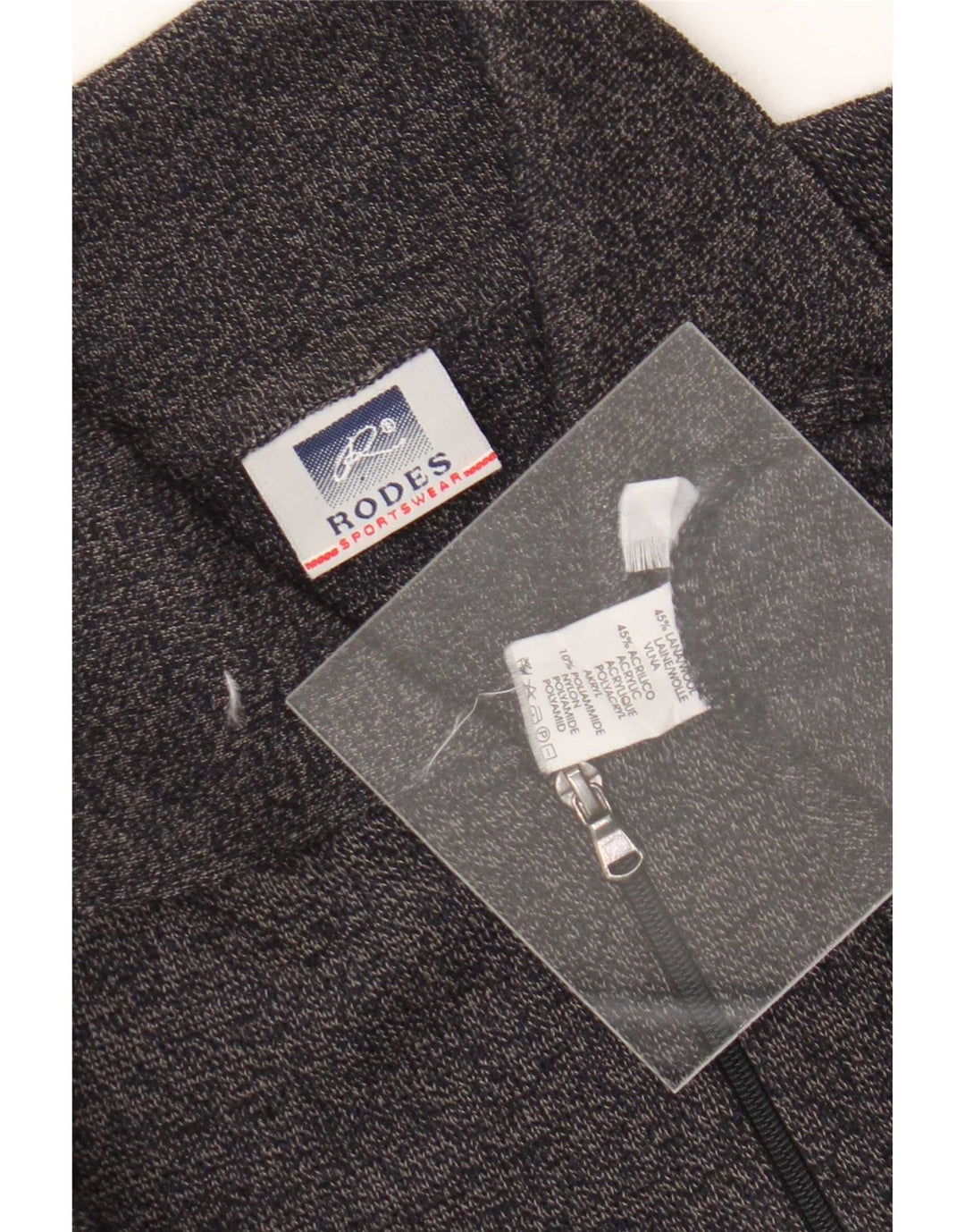 Мужской джемпер с воротником-поло Rodes, большой темно-синий шерстяной полосатый свитер