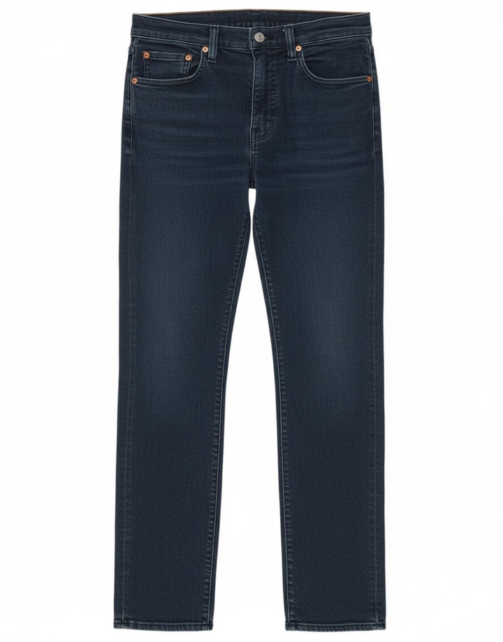 Мужские зауженные джинсы Levi's 502 W32 L30 синие, хлопок