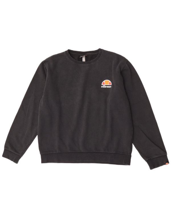 Женский свитер Ellesse UK 14, большой черный хлопок