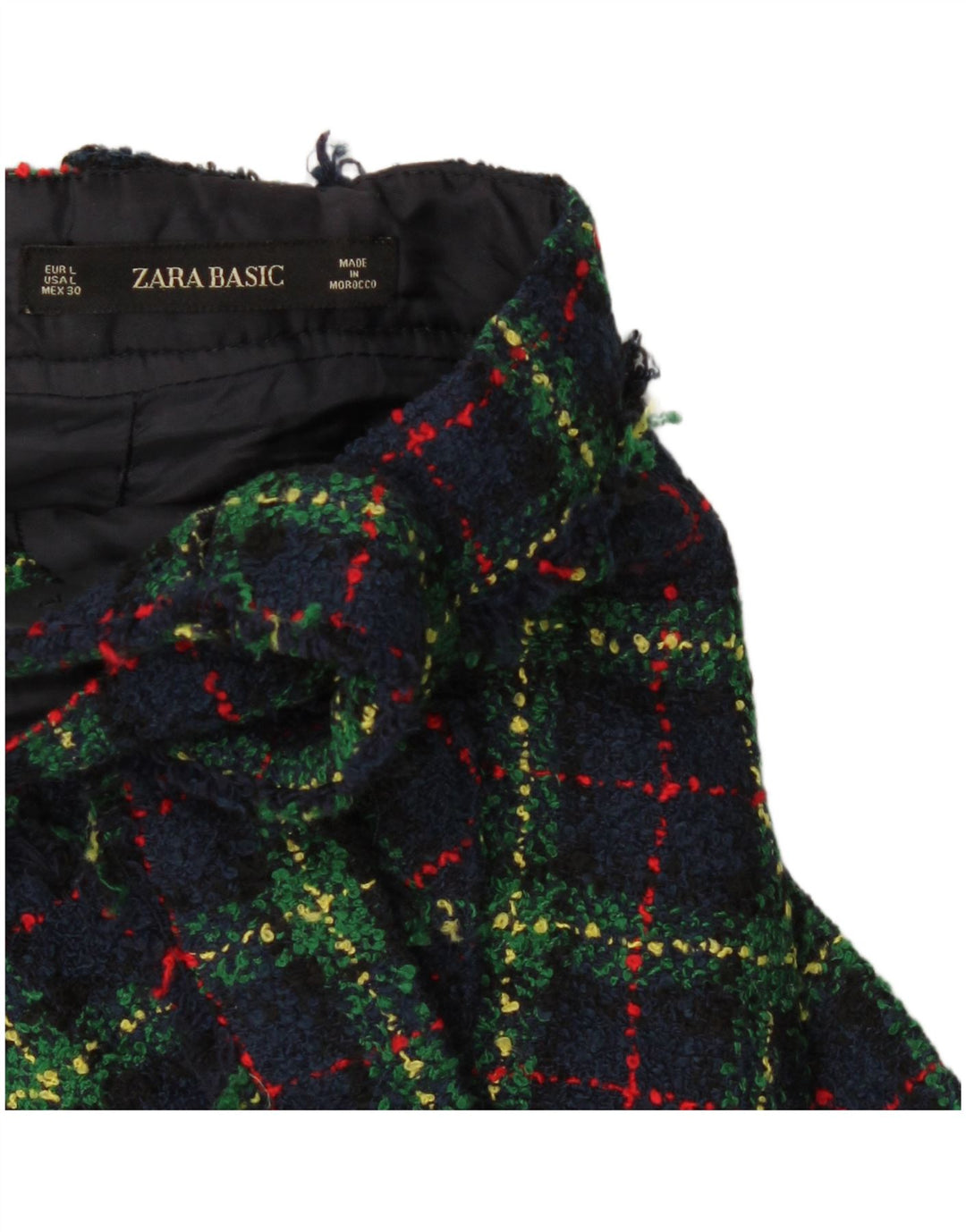 Женский комбинезон Zara, большая юбка W34, темно-синяя клетка