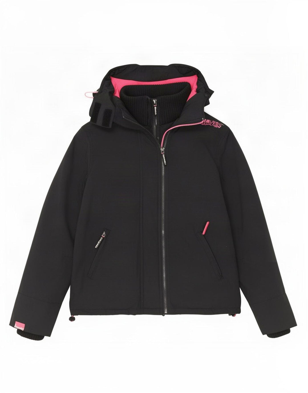 Женская ветровка с капюшоном Superdry UK 14, средний черный