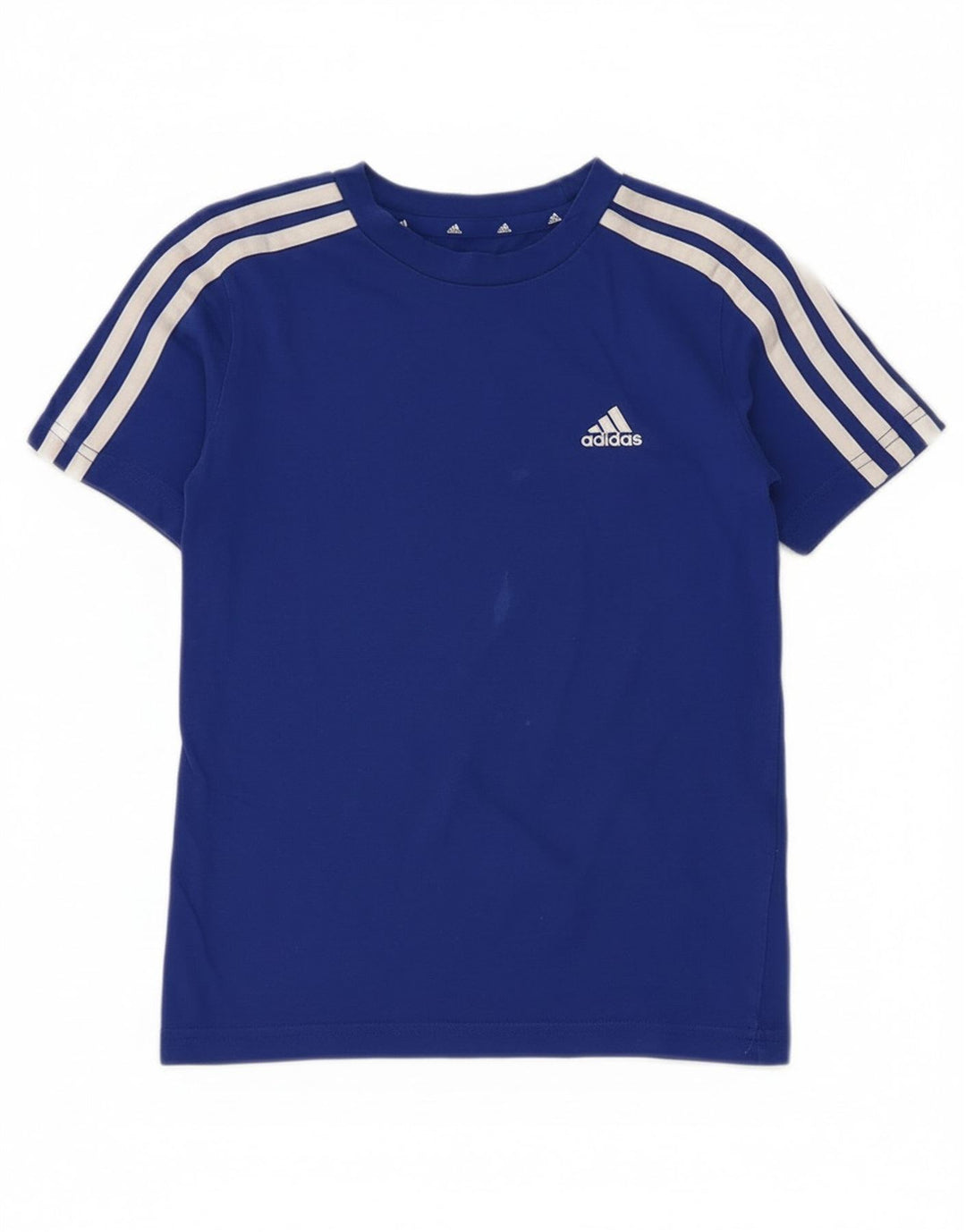 Футболка Adidas для мальчиков 7-8 лет, синяя, хлопок
