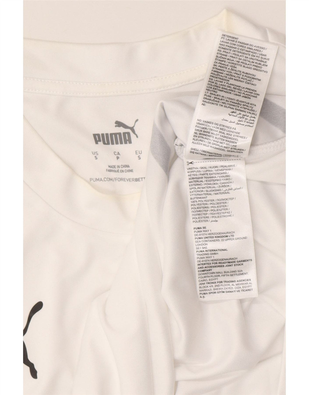 Мужская футболка Puma Deutshland с рисунком, маленькая белая полосатая футболка из полиэстера