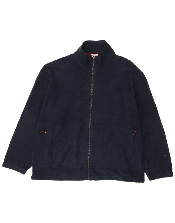Мужская флисовая куртка Marks & Spencer UK 42 XL темно-синяя, полиэстер