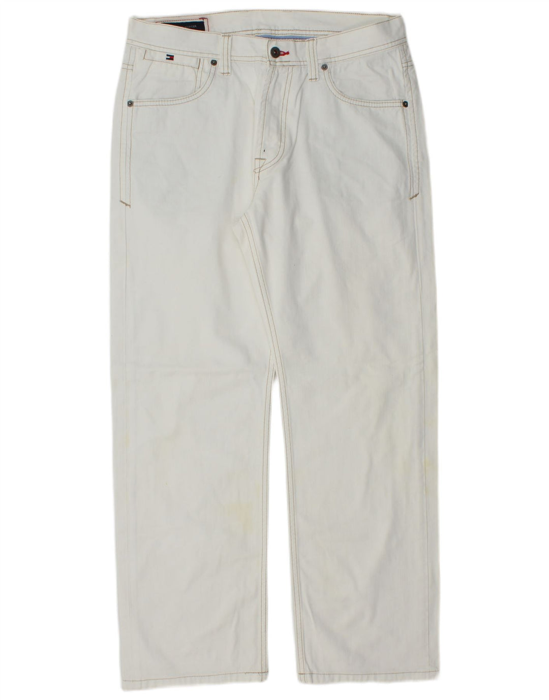 TOMMY HILFIGER Мужские прямые джинсы W34 L29 синие, хлопок