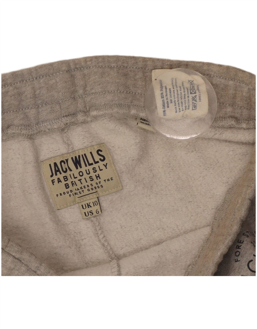Женские спортивные шорты JACK WILLS UK 10, маленькие серые, хлопок