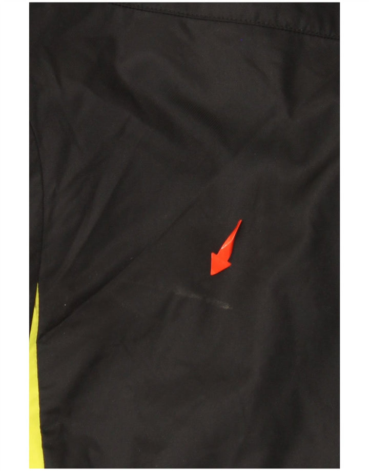 Спортивный костюм ADIDAS для мальчиков, верхняя куртка 11–12 лет, черный нейлон с цветными блоками